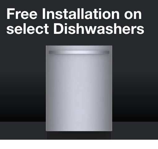 FREE install on select dishwashers