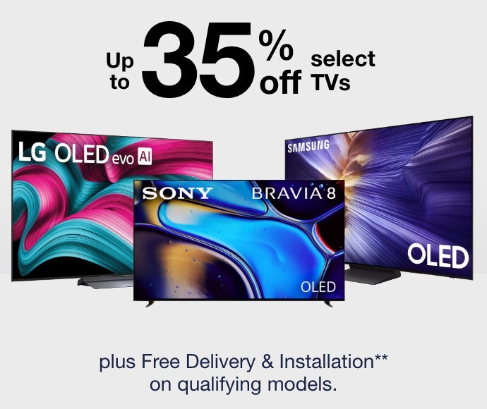 Up to 35% off select TVs