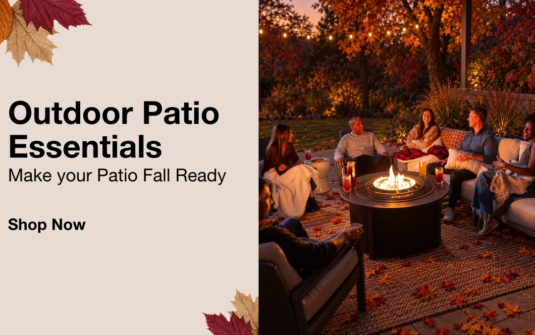 Outdoor Patio Essentials - Make your patio fall ready SHOP NOW