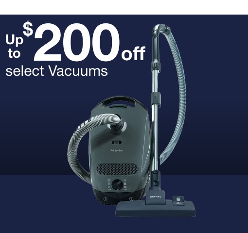 up to $200 off select vacuums