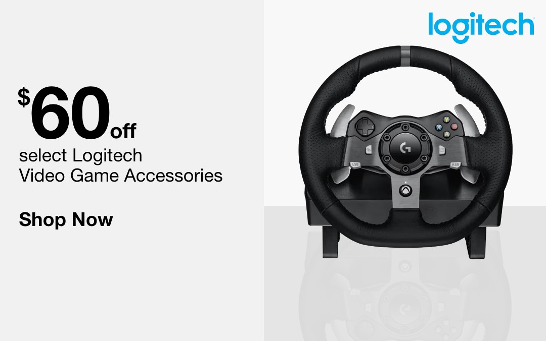 up to 60 dollars off logitech video gaming accessories shop now