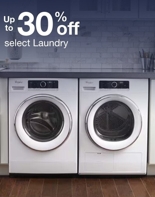 up to 30% off select laundry