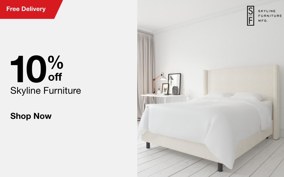 Free Shipping and 10 percent off skyline furniture shop now