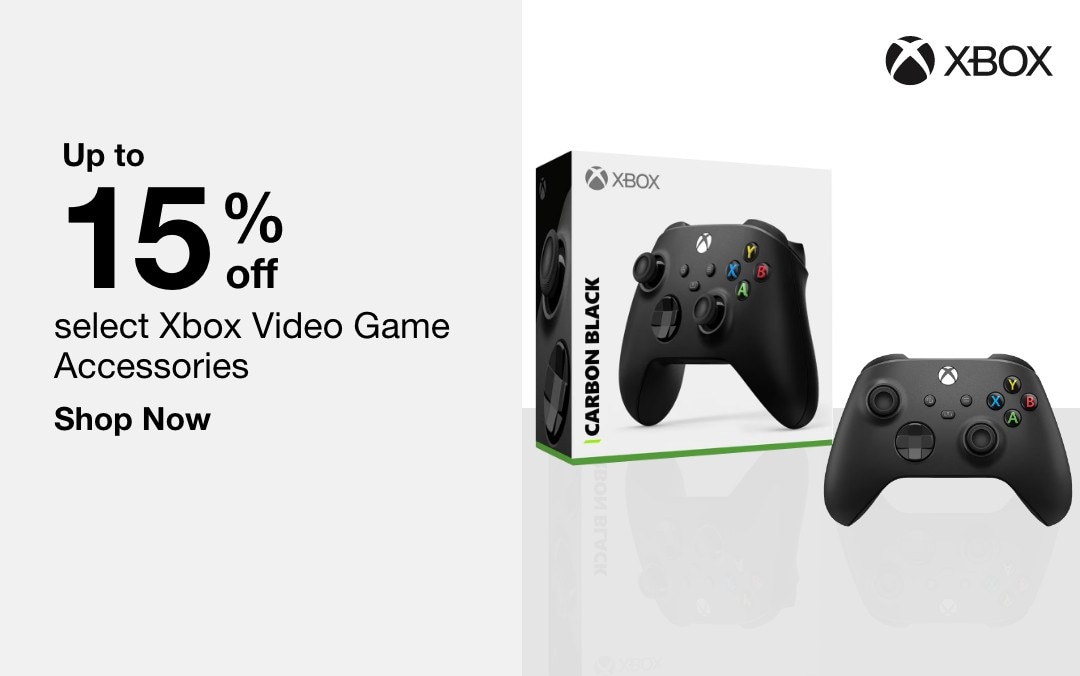 up to 15 percent off select xbox video game accessories shop now