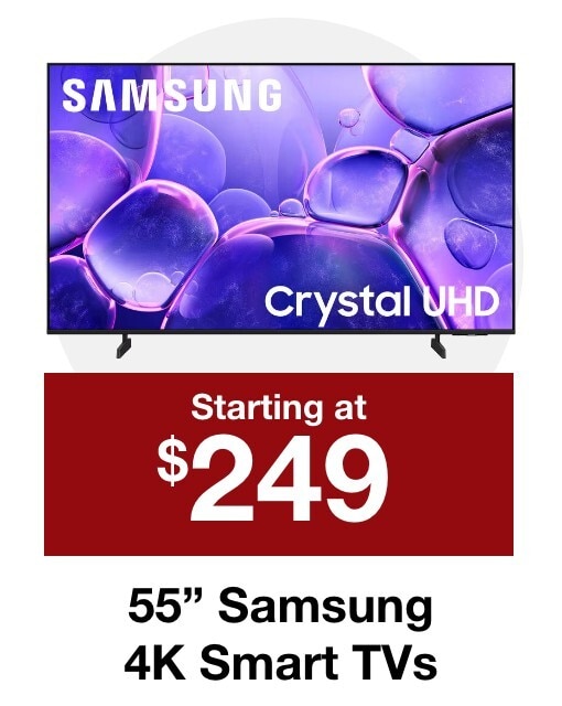 55" Samsung 4K Smart TVs starting at $249