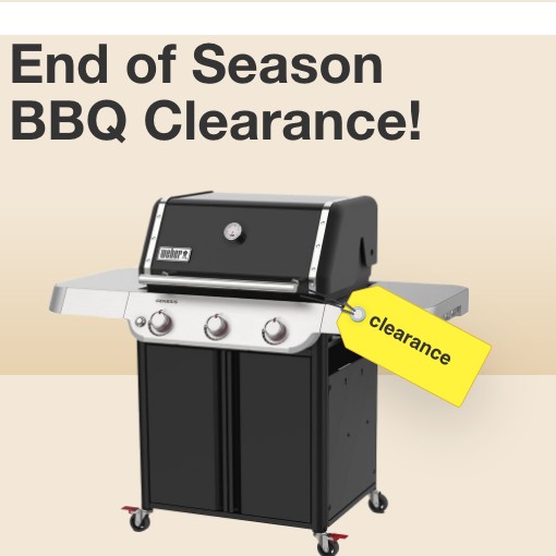 end of season bbq clearance