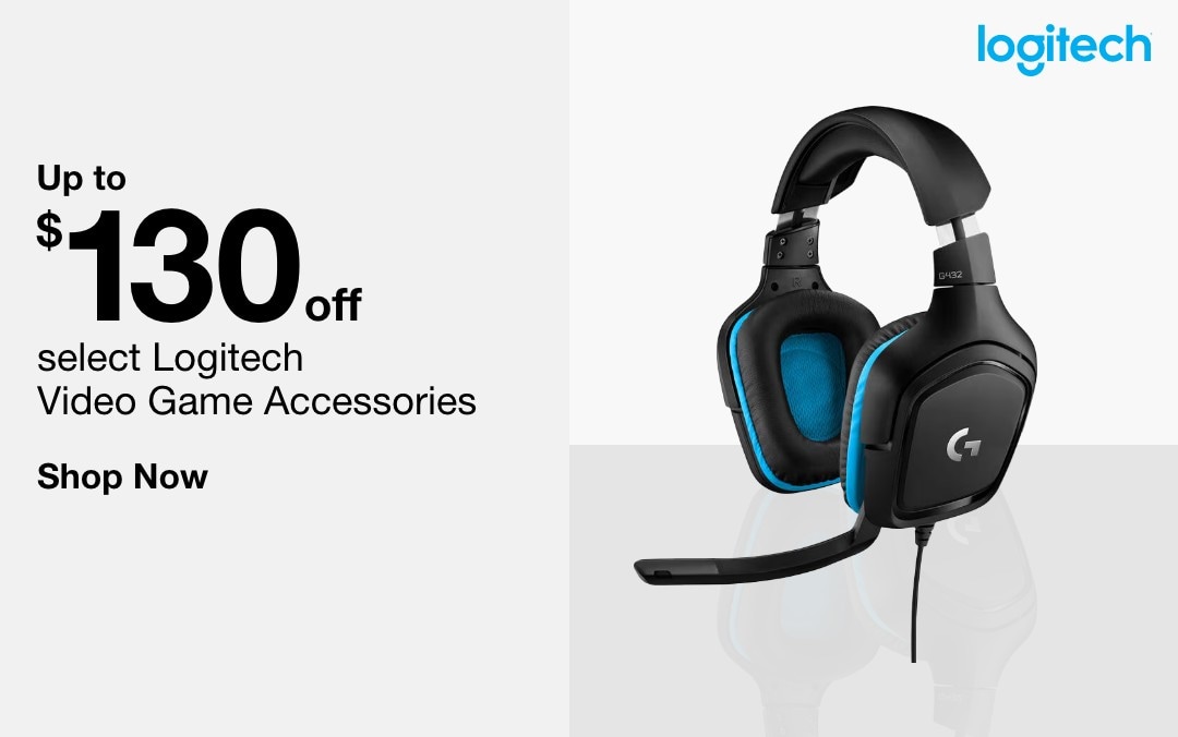 up to 130 dollars off select Logitech Video Game Accessories Shop Now