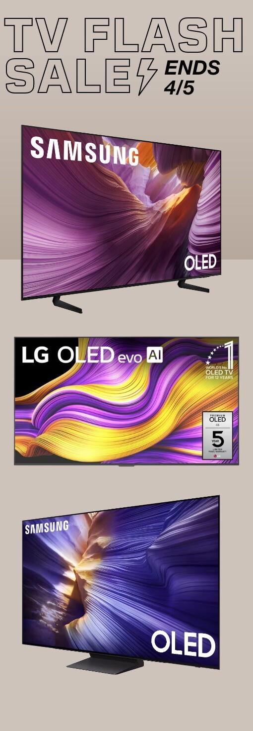 TV FLash Sale ends 4/5 