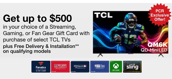 Free Fanatics Gift Card up to $250! with purchase of select Samsung UHD OR QLED TVs
