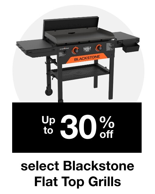 Up to 30% off select Blackstone flat top grills