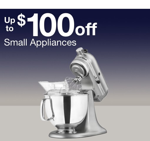 Up to $100 off select small appliances