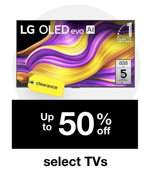Up to 50% off select Clearance TVs