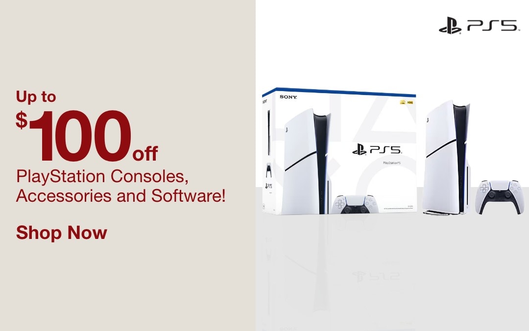 up to 100 dollars off playstation consoles accessories and software shop now