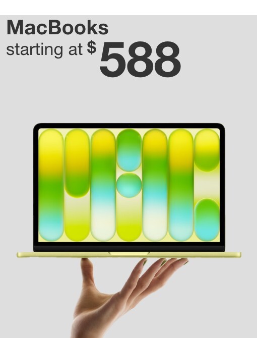 macbook starting at 588 dollars