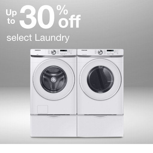 up to 30% off laundry