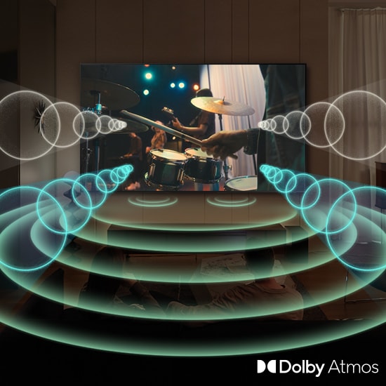 Samsung OLED S85D Series TV model QN83S85D, Dolby Atmos and Object Tracking Sound Lite Special Feature