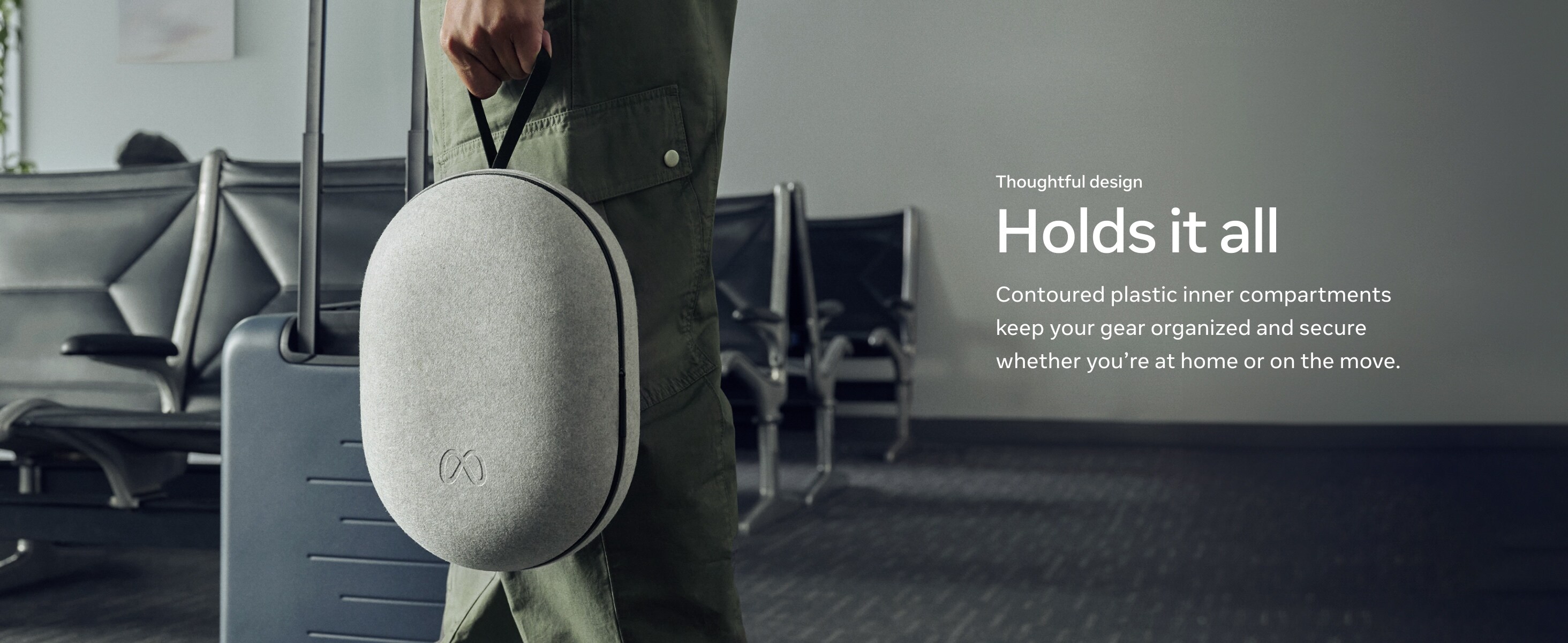 Meta Quest Carrying Case, holds it all