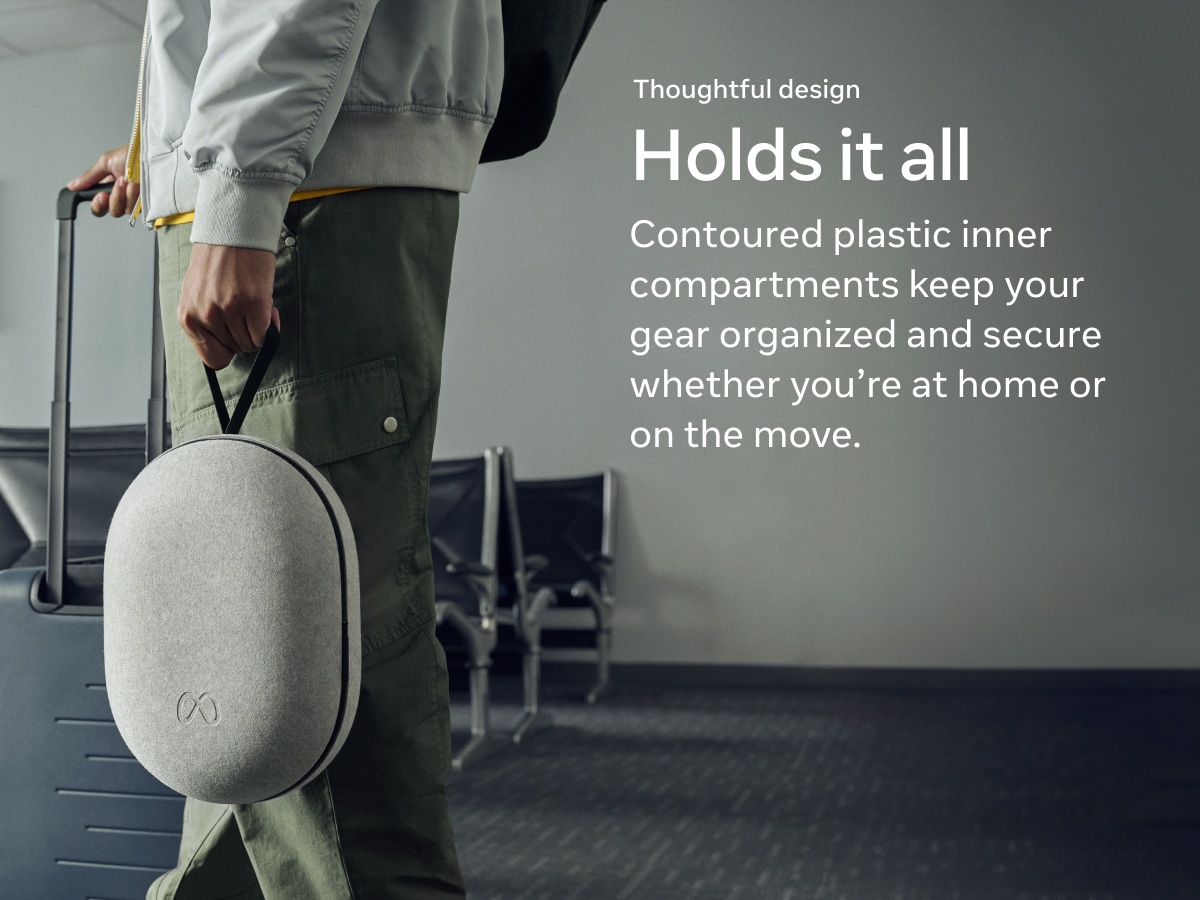 Meta Quest Carrying Case, holds it all