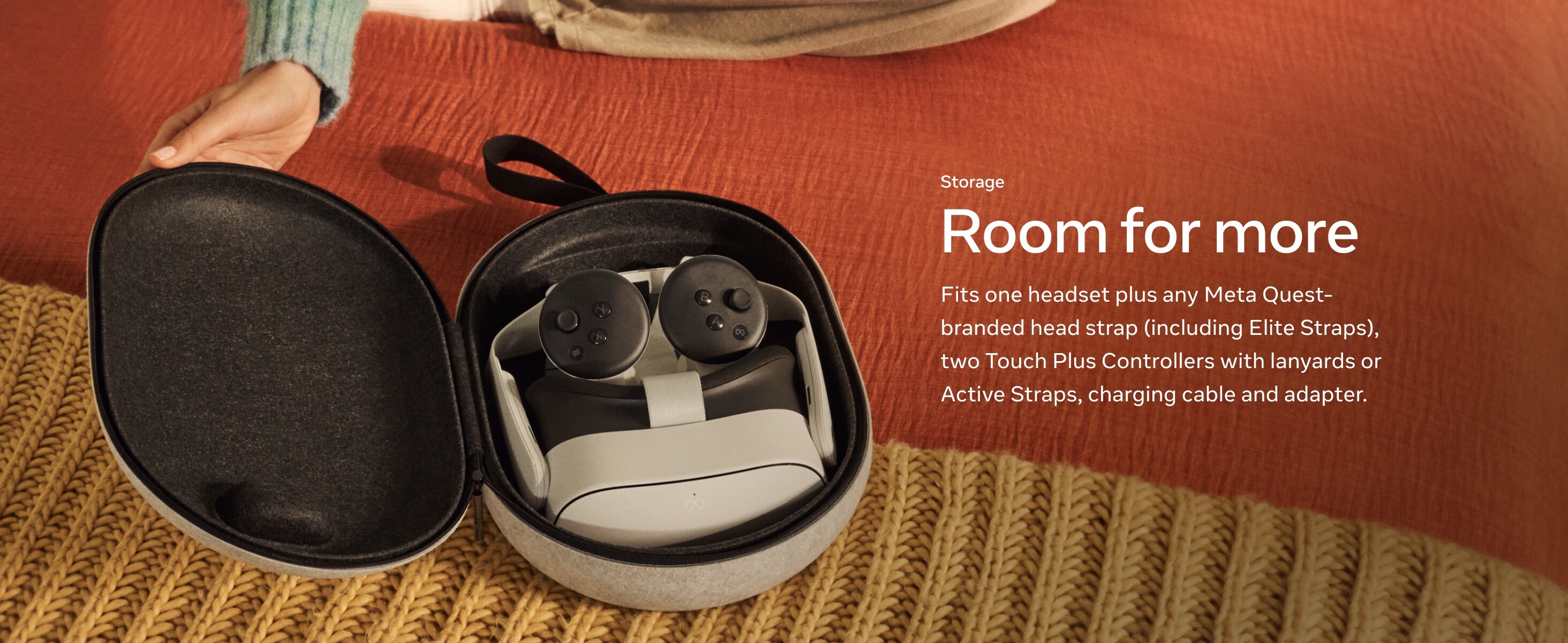 Meta Quest Carrying Case, room for more