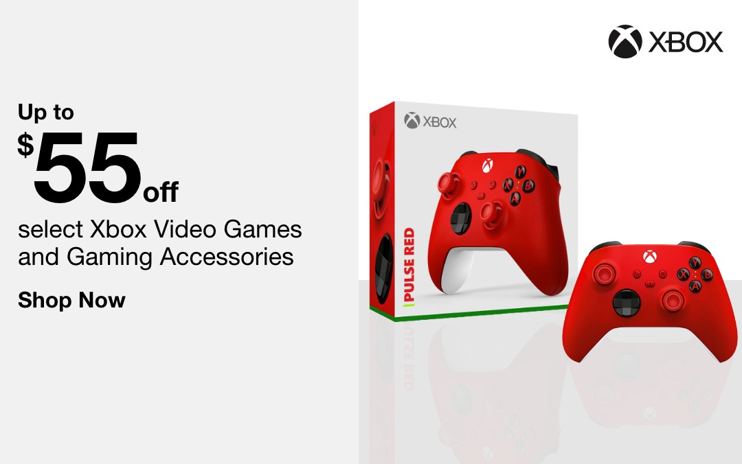 up to 55 dollars off select xbox video games and gaming accessories