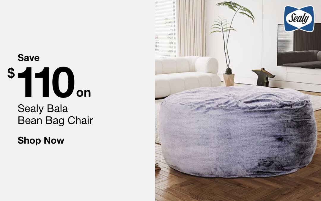 Save $110 on  Sealy Bala Bean Bag Chair. Shop now. 
