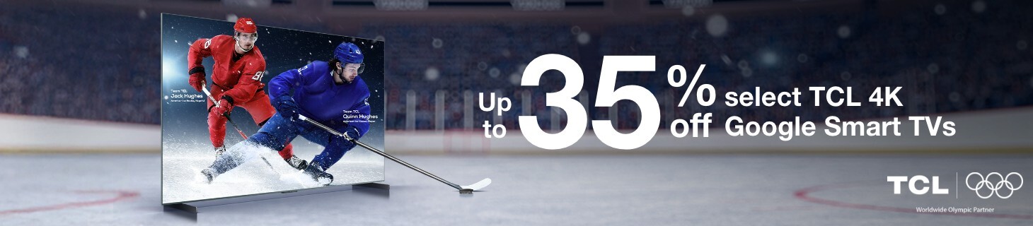 Up to 35% off select TCL 4K Google Smart TVS