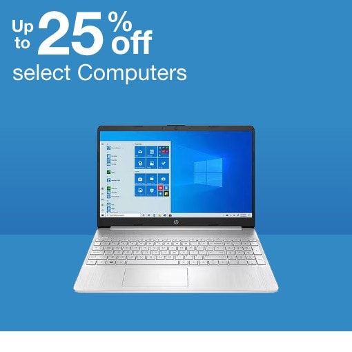 up to 25% off select computers