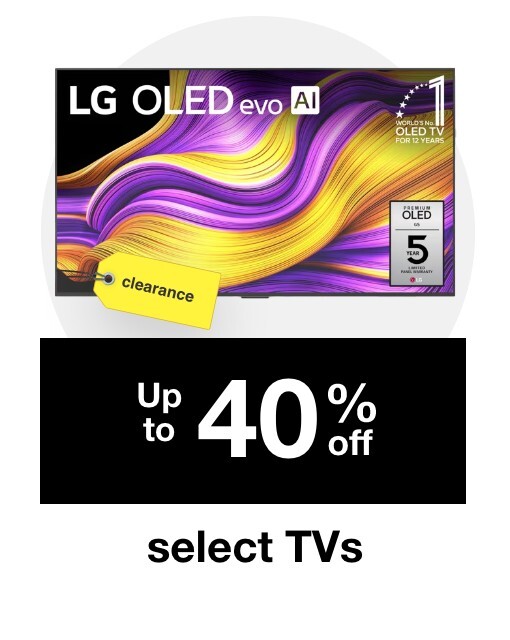 Up to 40% off select Clearance TVs