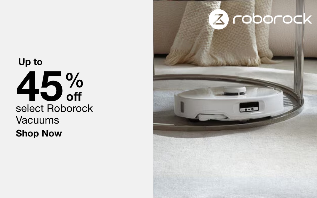 up to 45 percent off select roborock vacuums