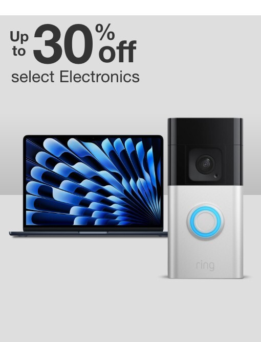 up to 30 percent off select electronics