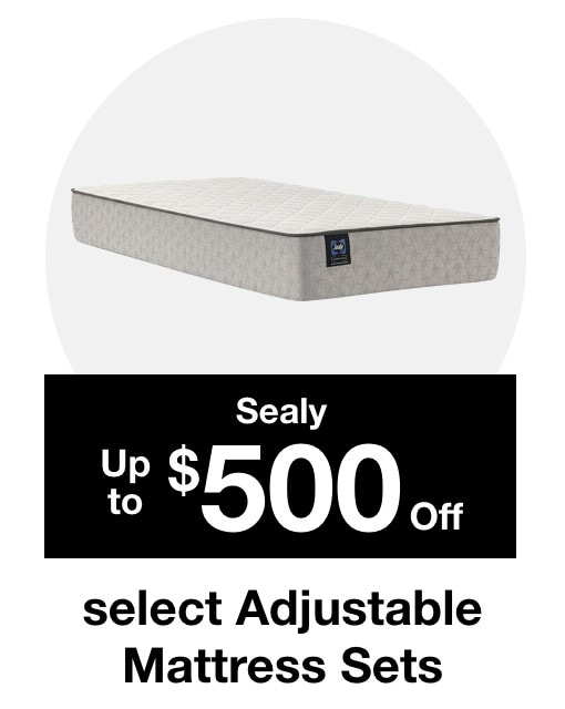 Sealy  Up to $500 off select adjustable mattress sets