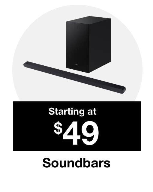 Soundbars starting at $49