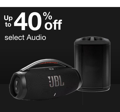 Up to 40% off select audio