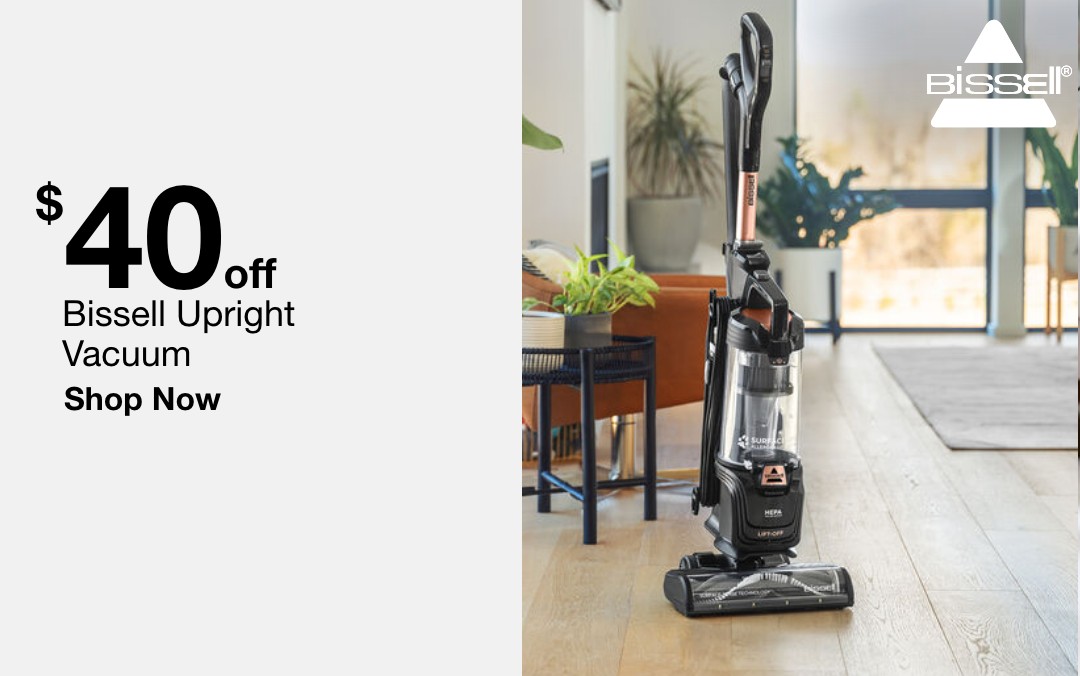 40 dollars off bissell upright vacuum