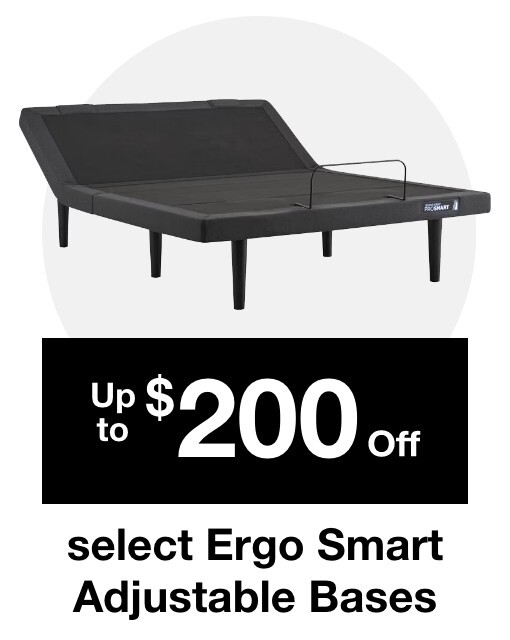 Up to 200 dollars off select ergo smart adjustable bases