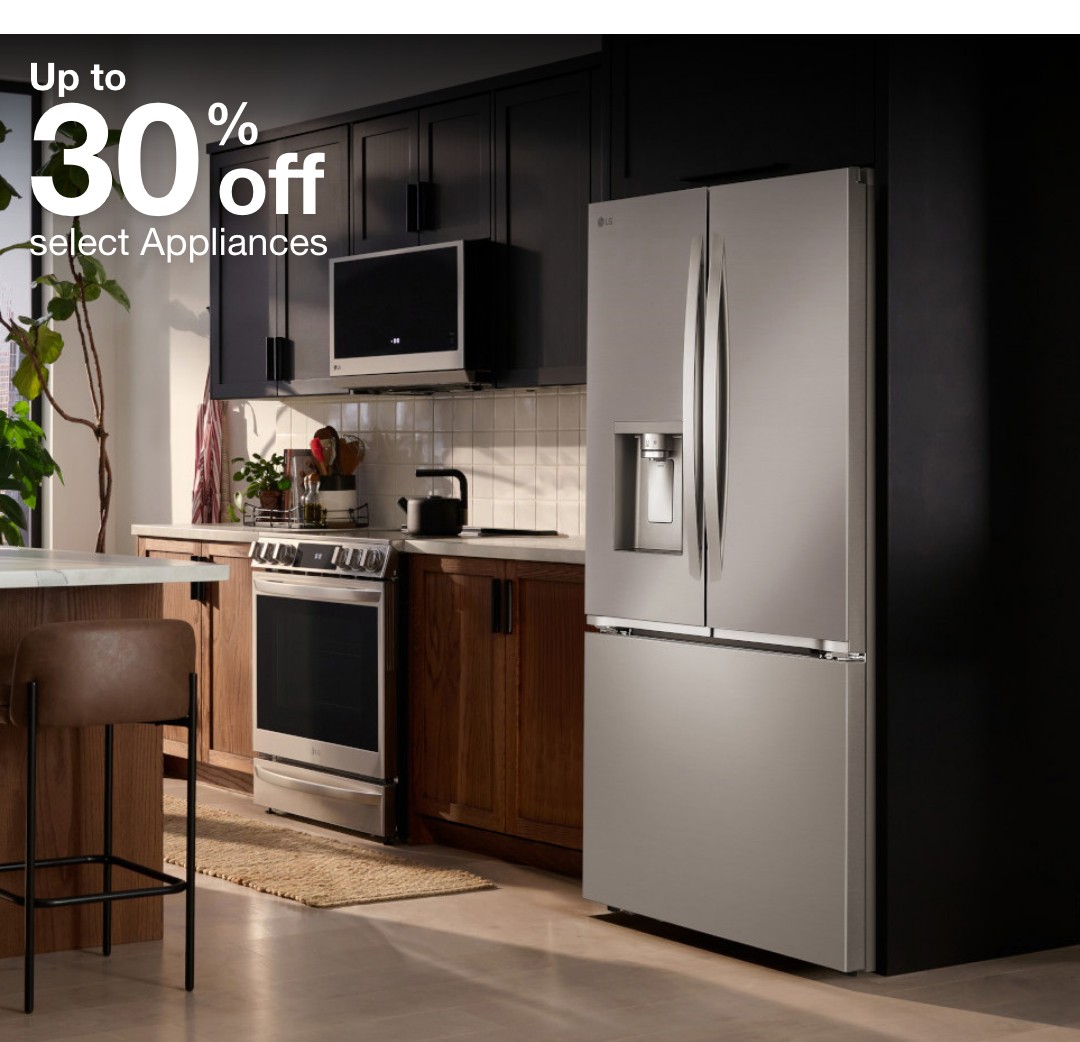Up to 30% off select appliances