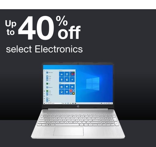 Up to 40% off select Electronics