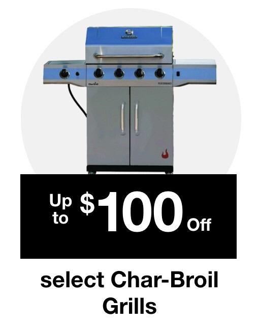 Up to $50 off select Charbroil Grills 
