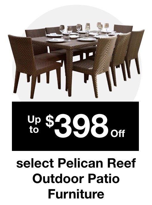 Up to $398 off select Pelican Reef Outdoor Patio Furniture