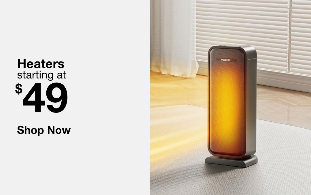 heaters starting at forty nine dollars 