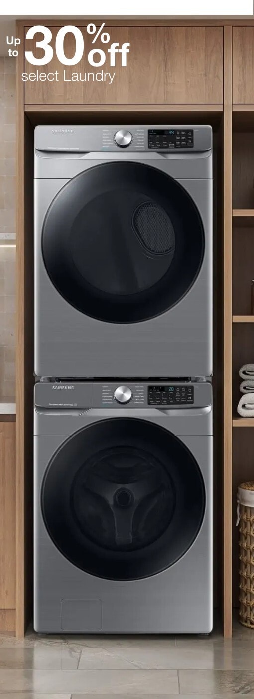 Up to 30% off select Laundry