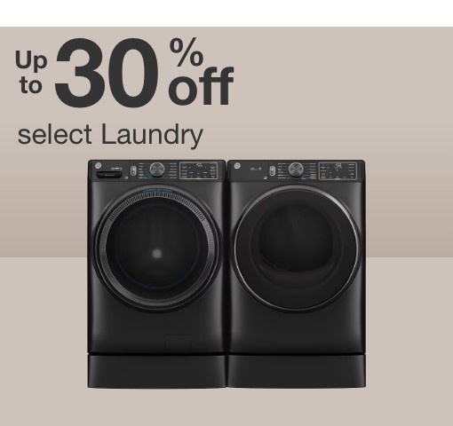 up to 30 percent off laundry