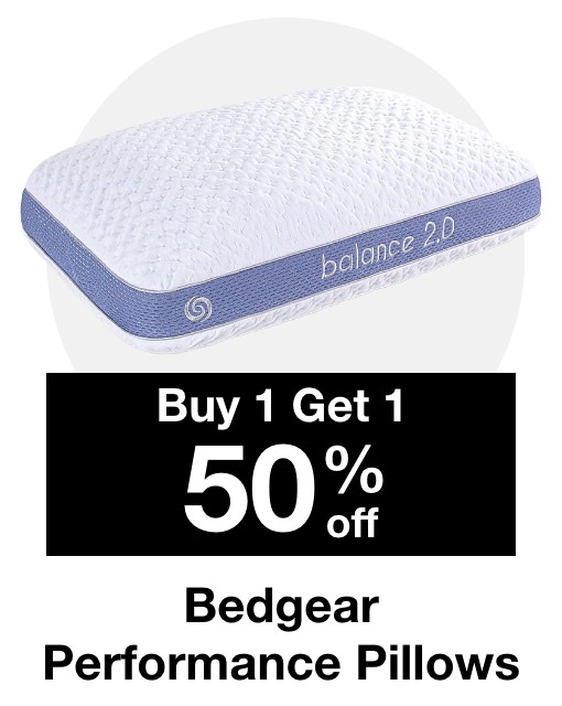 Buy 1 Get 1 50% off Bedgear Pillows