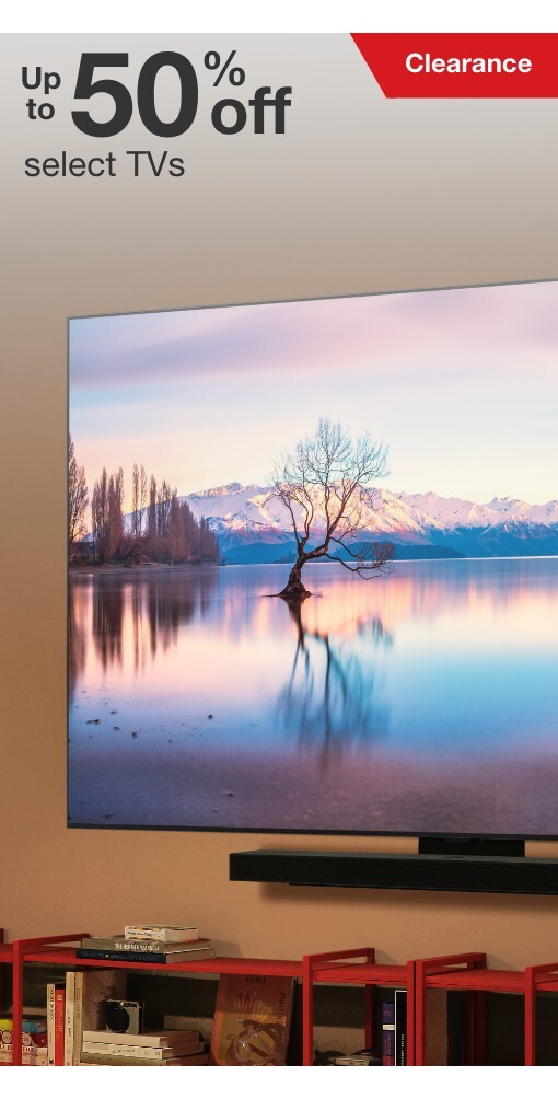 Up to 50 percent off select TVs