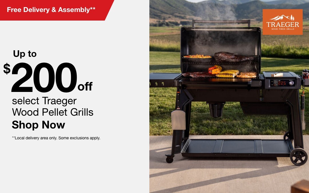 Up to $200 off select Traeger Wood Pellet Grills 