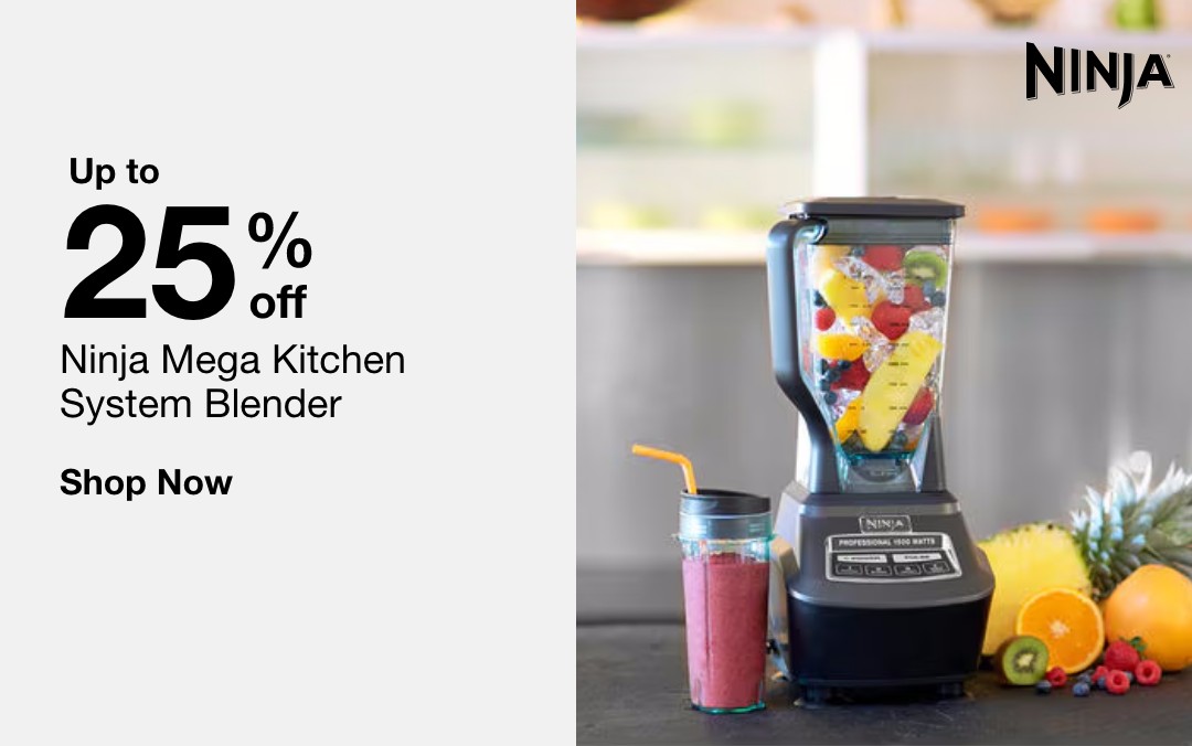 Up to 25% off Ninja Mega Kitchen System Blender. Shop Now.