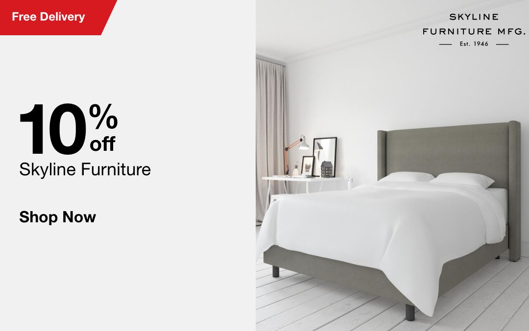 free delivery and ten percent off skyline furniture shop now