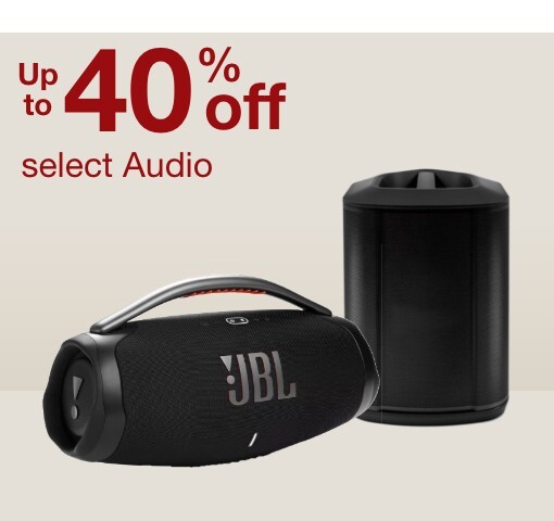 up to 40% off select audio