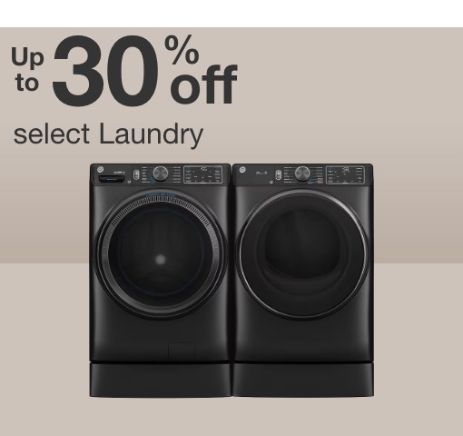 up to 30 percent off laundry