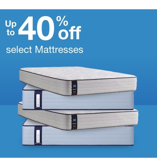 Up to 40% off select mattresses